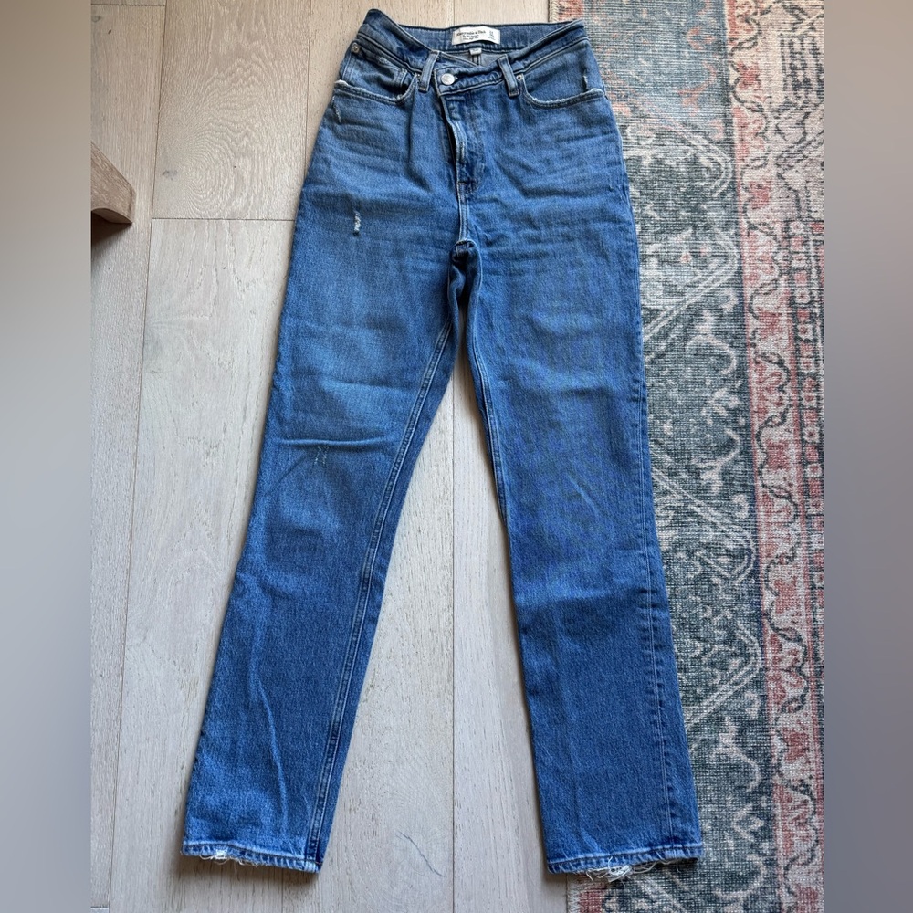 Abercrombie & Fitch High Rise Blue Jeans
